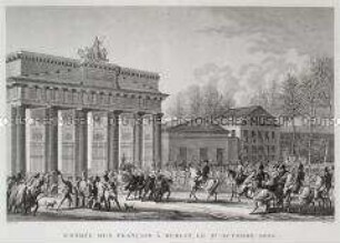 Einzug der Franzosen in Berlin am 27. Oktober 1806