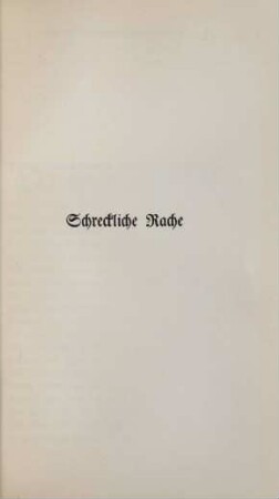 Schreckliche Rache