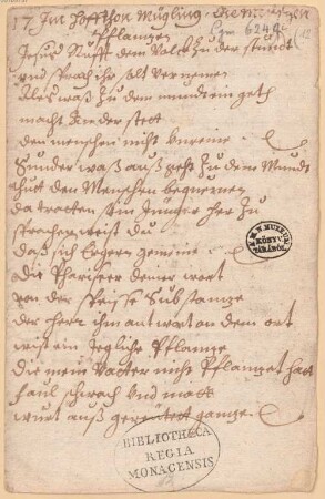 Hans Sachs, Jesus Rufft den Volk zu der stundt - BSB Cgm 6249(12