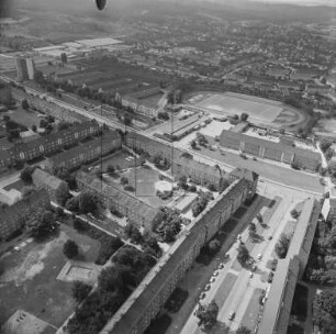 "Aufbau-Stadion" an der Diehloer Straße in Eisenhüttenstadt-Schönfließ : Blickrichtung Nordwesten