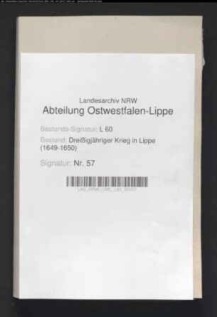 Einquartierungen und Kontributionsleistungen an die Kriegsparteien des Amts Detmold