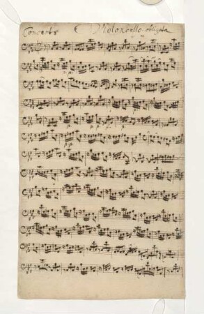 Violoncello-Stimme zu einem Concerto