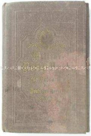 Notizbuch für Soldaten des deutschen Heeres; Hofgeismar, um 1890