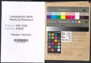 Entnazifizierung Heinrich Hausen , geb. 21.06.1894 (Verwaltungsangestellter)