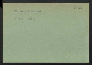 Kircher, Friedrich