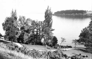 Mainau, Insel Mainau: Blick von der Insel nach Allmannsdorf