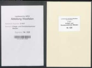 Amt Hausberge - Vogtei Gohfeld - Bauerschaft Jöllenbeck: Unterlagen der Revisionskommission