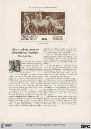 Über die ethische Kraft des Konstruktiv-Notwendigen, [1]