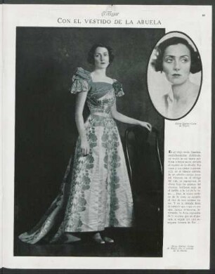 Con el vestido de la abuela