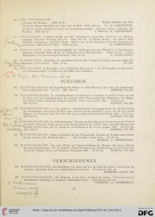 Scheiben (Nr. 197-202)