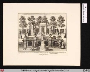 [Die Kaskaden in der Gartenanlage des Schlosses Salzdahlum].