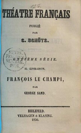 François le champi : [comédie en trois actes]
