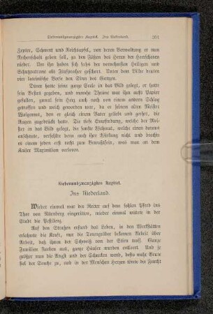 Siebenundzwanzigstes Kapitel. Ins Niederland.