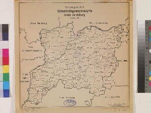Schleswig-Holstein Gemeindegrenzenkarte Kreis Rendsburg