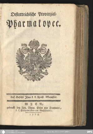 Oesterreichische Provinzial-Pharmakopee