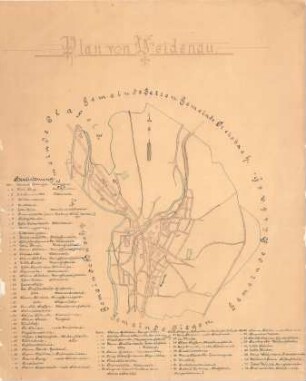 Plan von Weidenau