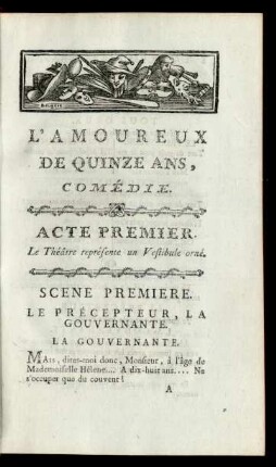 Acte Premier.