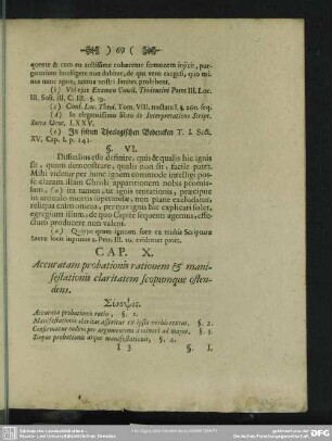 Cap. X. Accuratam probationis rationem & manifestationis claritatem scopumque ostendens