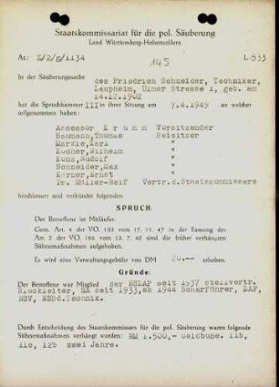 Schneider, Friedrich