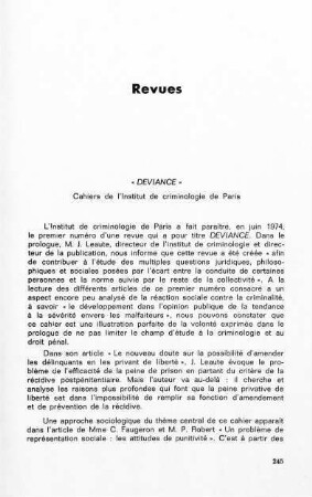 245-246, 2. Revues