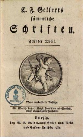 C.F. Gellerts sämmtliche Schriften. 10