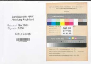 Entnazifizierung Heinrich Kohl , geb. 17.07.1915 (Leutnant)