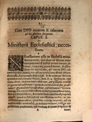 Casparis Ziegleri Superintendens Ad Normam Constitutionum Ecclesiasticarum In Electoratu Saxoniae Descriptus