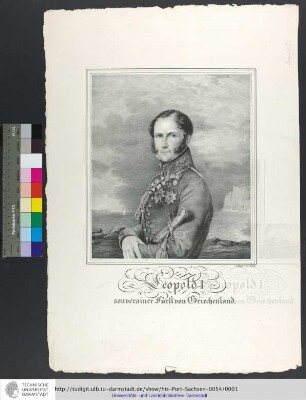 Leopold I souverainer Fürst von Griechenland