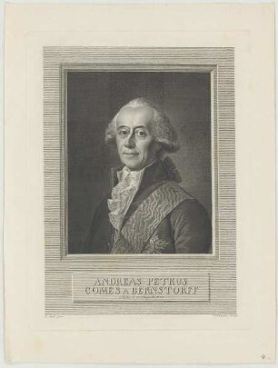 Bildnis des Andreas Petrus Bernstorff