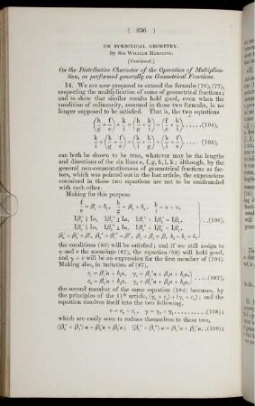 On symbolical geometry.