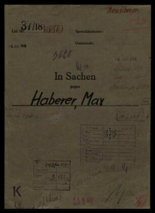 Haberer, Max Karl