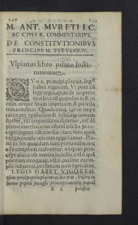 De constitutionibus principum titulus IV.