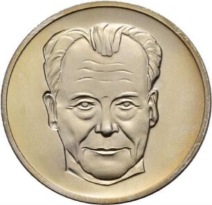 Medaille von Victor Huster auf Willy Brandt