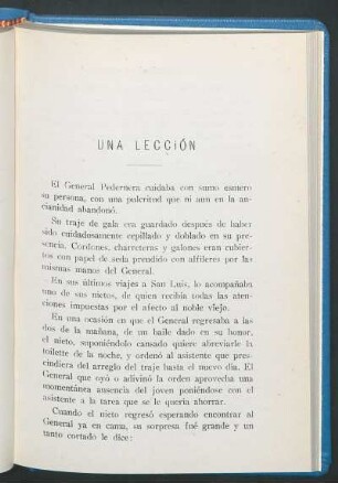 Una lección