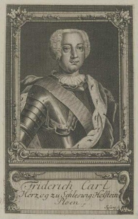 Bildnis des Friderich Carl zu Schleswig-Holstein-Plön