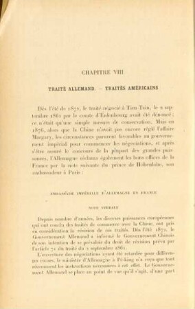 Chapitre VIII. Traité Allemand. - ...