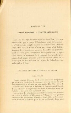 Chapitre VIII. Traité Allemand. - ...