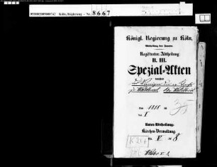 Das evangelische Gemeindevermögen zu Waldbröl