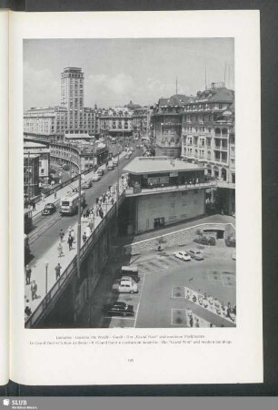 Lausanne (Kt. Waadt). Der "Grand Pont" und moderne Hochbauten