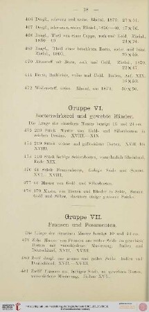 Gruppe VII (Nr. 479-496)