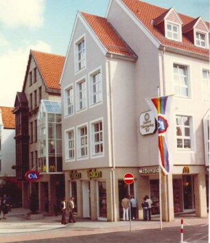 Lange Straße 1. Detmold. Beginn der Langen Straße am Hornschen Tor