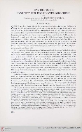 Das Deutsche Institut für Konjunkturforschung
