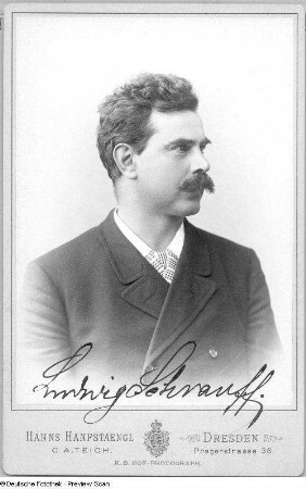 Porträt Ludwig Schrauff (1851-1921; Sänger)