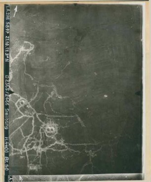 Foto des Geländes am "Steilhang" nördlich von Massiges (Luftbild)