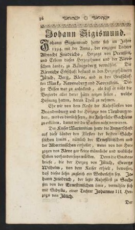 Johann Sigismund.
