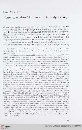 10: Rosyjscy moderniści wobec sztuki skandynawskiej