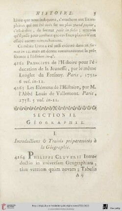 Section II: Géographie
