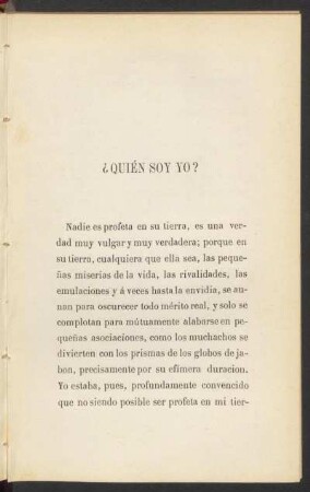 ¿Quién soy yo?