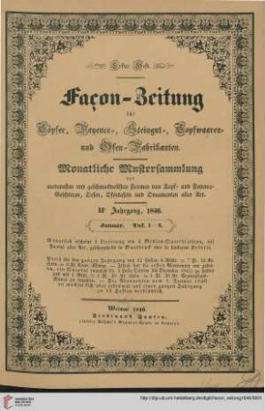 Erstes Heft (Januar 1846)