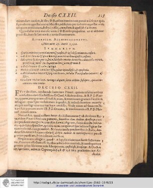 Decisio CXXII